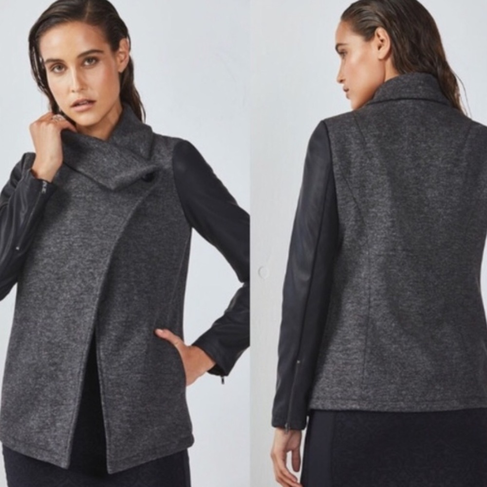 Fabletics | Milano Moto Coat Jacket | XS
